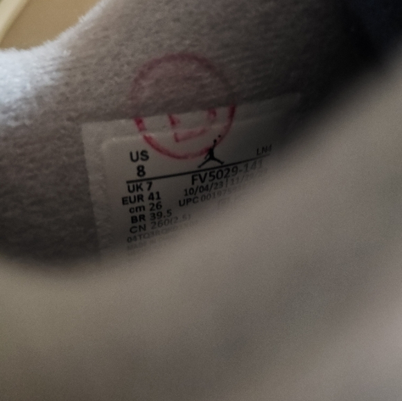 Nike Air Jordan 4 Retro Military Blue Sneakers Mens Size 8 B-Grade FV5029-141 se - Picture 5 of 5